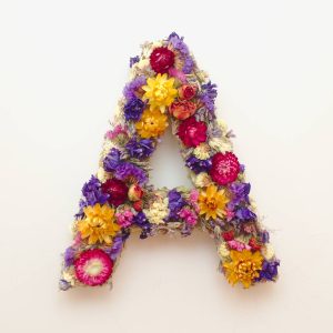 Dried Floral Letters